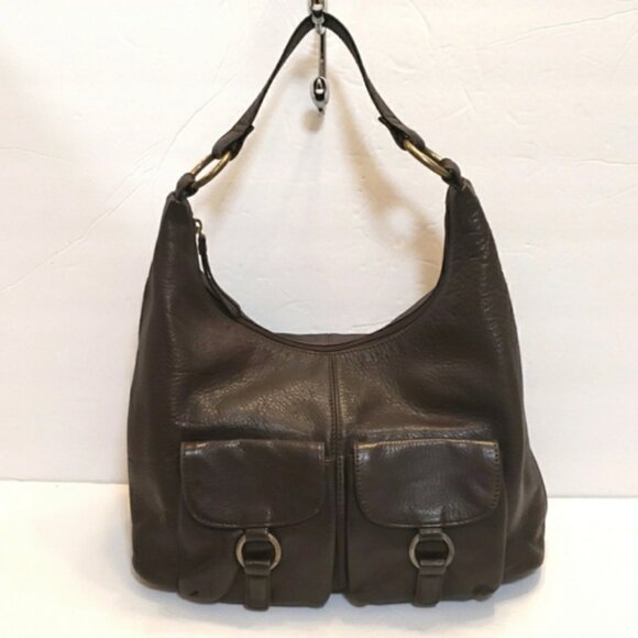 Hobo International Brown Leather Shoulder Hobo Bag - Picture 2 of 16